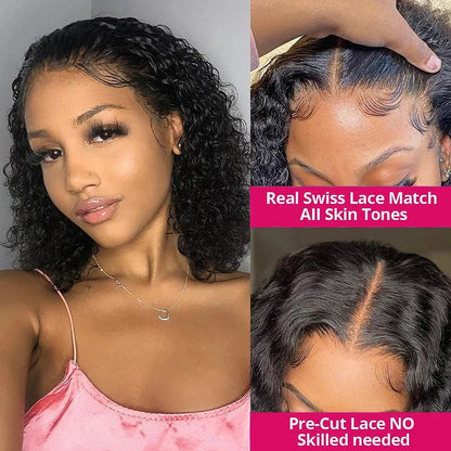 Wear And Go Water Wave Bob Lace Wig