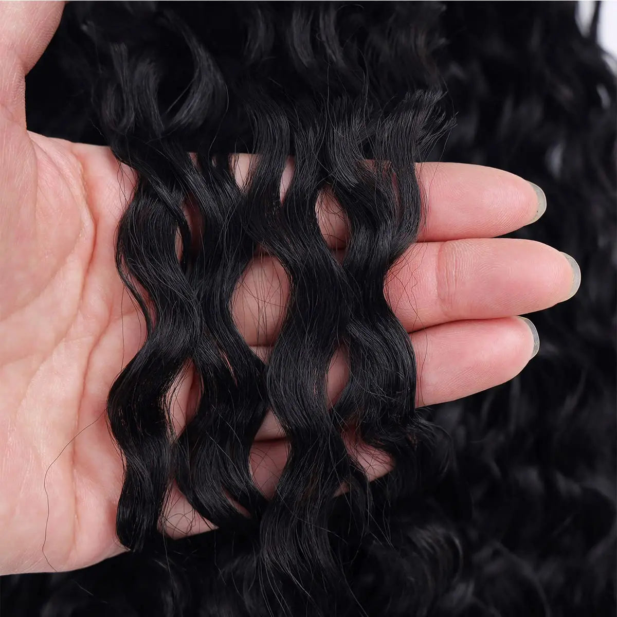 Hair Extensions. 16-26 Inches Deep Wave Drawstring Hair Extensions