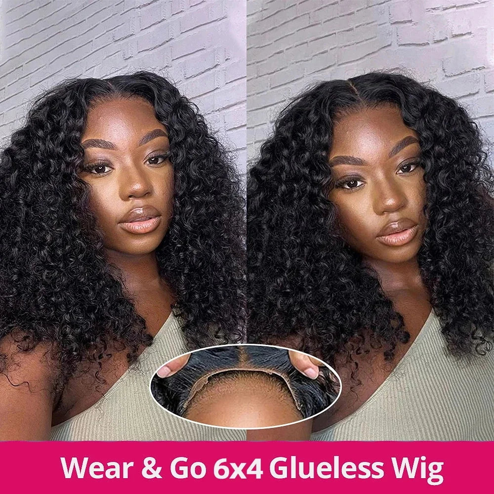 Wear And Go Water Wave Bob Lace Wig