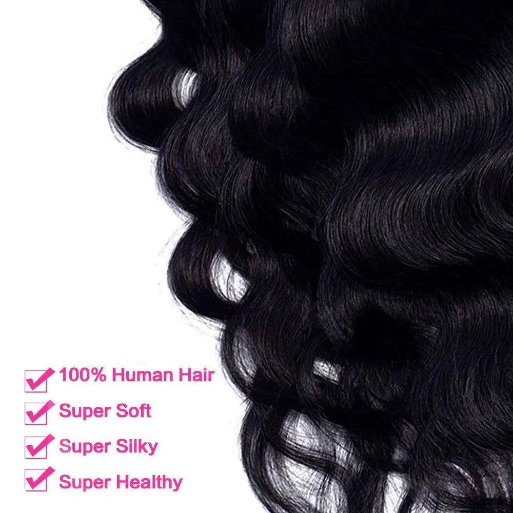 Clip-In Hair Extensions. Body Wave Clip In Hair Extensions