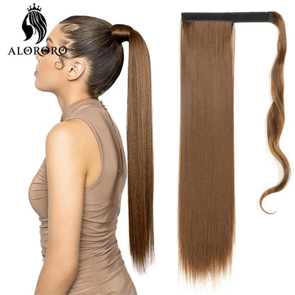 PONYTAILS. Wrap Around Clip In Ponytail Hair Extensions