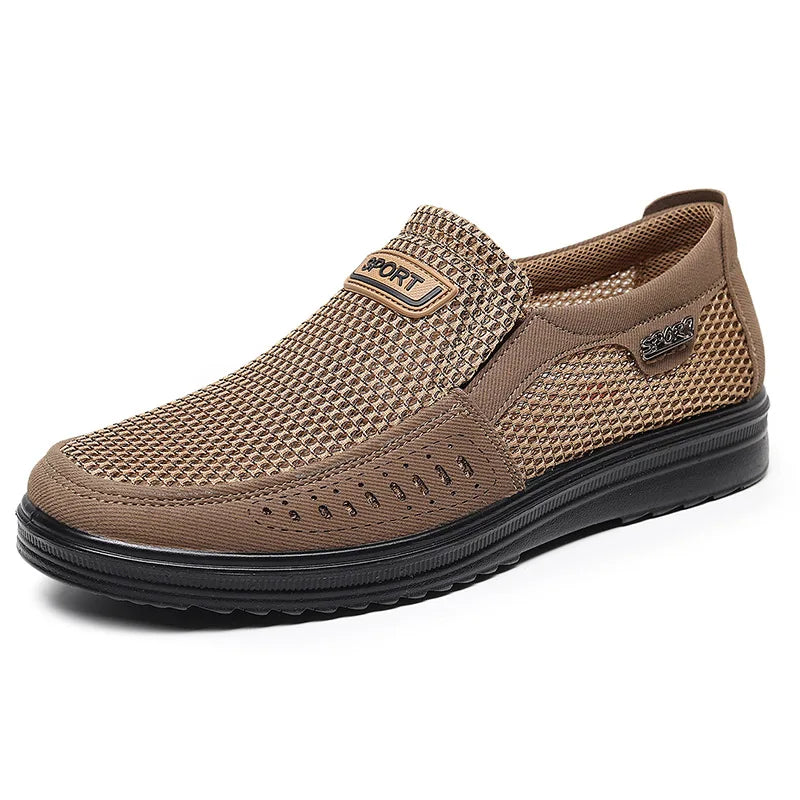 New Men'S Casual Shoes, Men Summer Style Mesh Flats for Men Loafer/Creepers 
Casual High-End  Shoes Very Comfortable