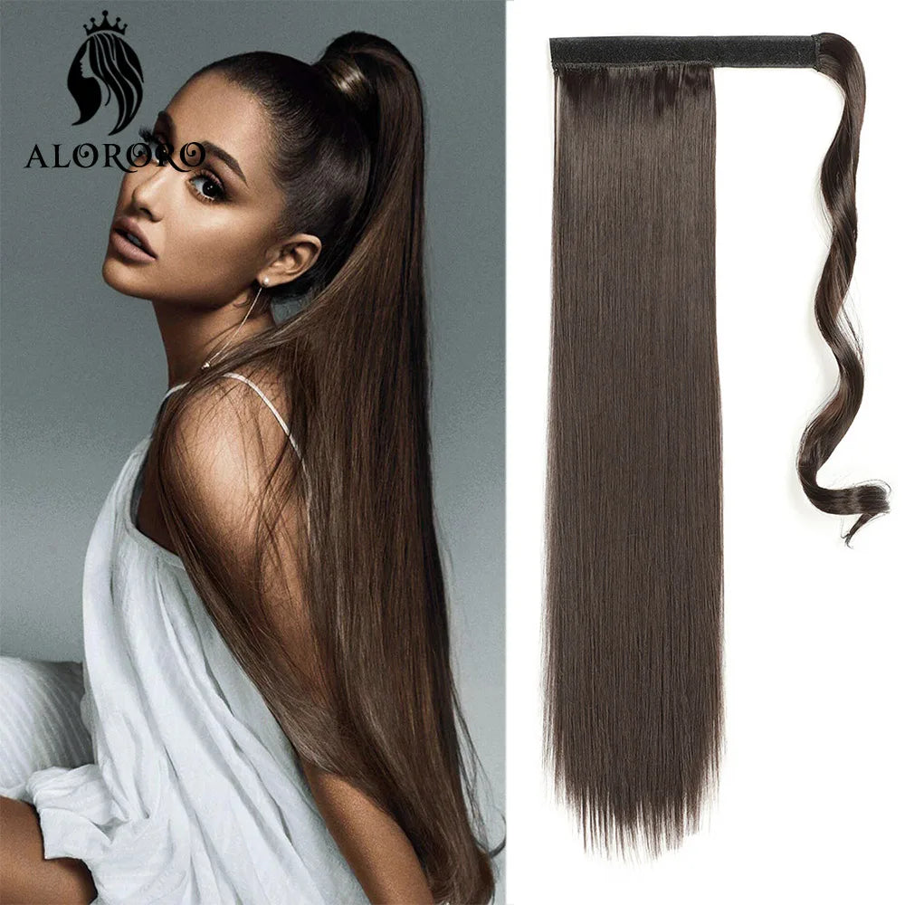 PONYTAILS. Wrap Around Clip In Ponytail Hair Extensions