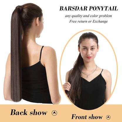 PONYTAILS. Wrap Around Clip In Ponytail Hair Extensions