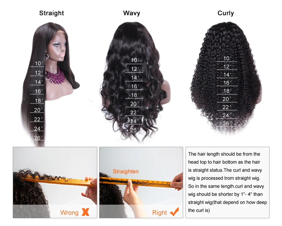 200 Density V Shape Wig For Women