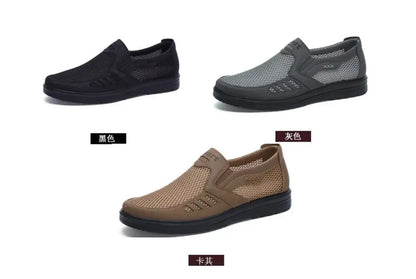 New Men'S Casual Shoes, Men Summer Style Mesh Flats for Men Loafer/Creepers 
Casual High-End  Shoes Very Comfortable