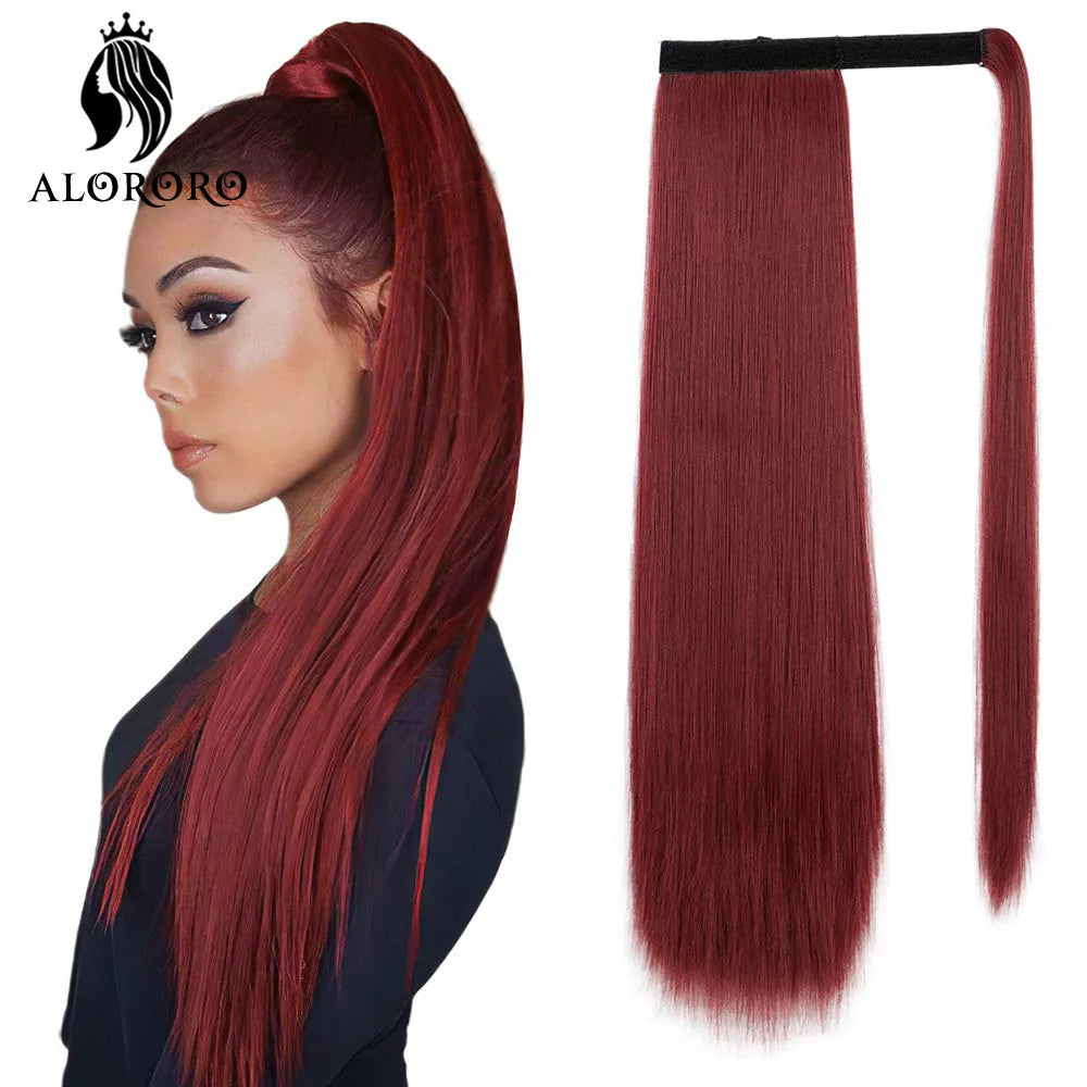 PONYTAILS. Wrap Around Clip In Ponytail Hair Extensions