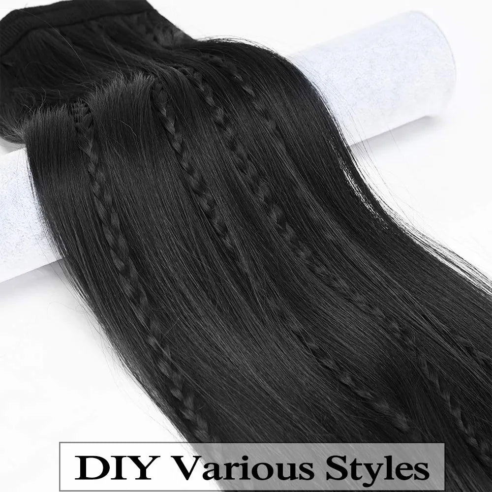 PONYTAILS. Wrap Around Clip In Ponytail Hair Extensions