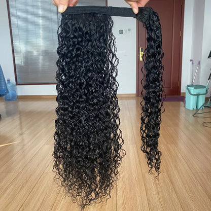 Brazilian Curly Paste Pony Tail Extensions