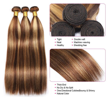 Human Hair. 30 Inch Human Hair Highlight Bundles