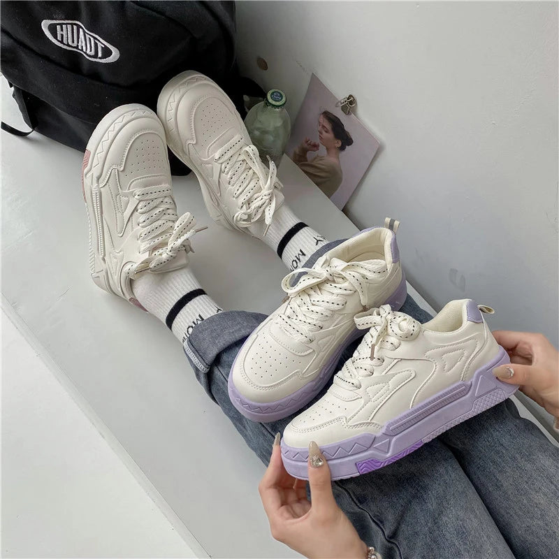 Purple Fashion Casual Woman Sneakers