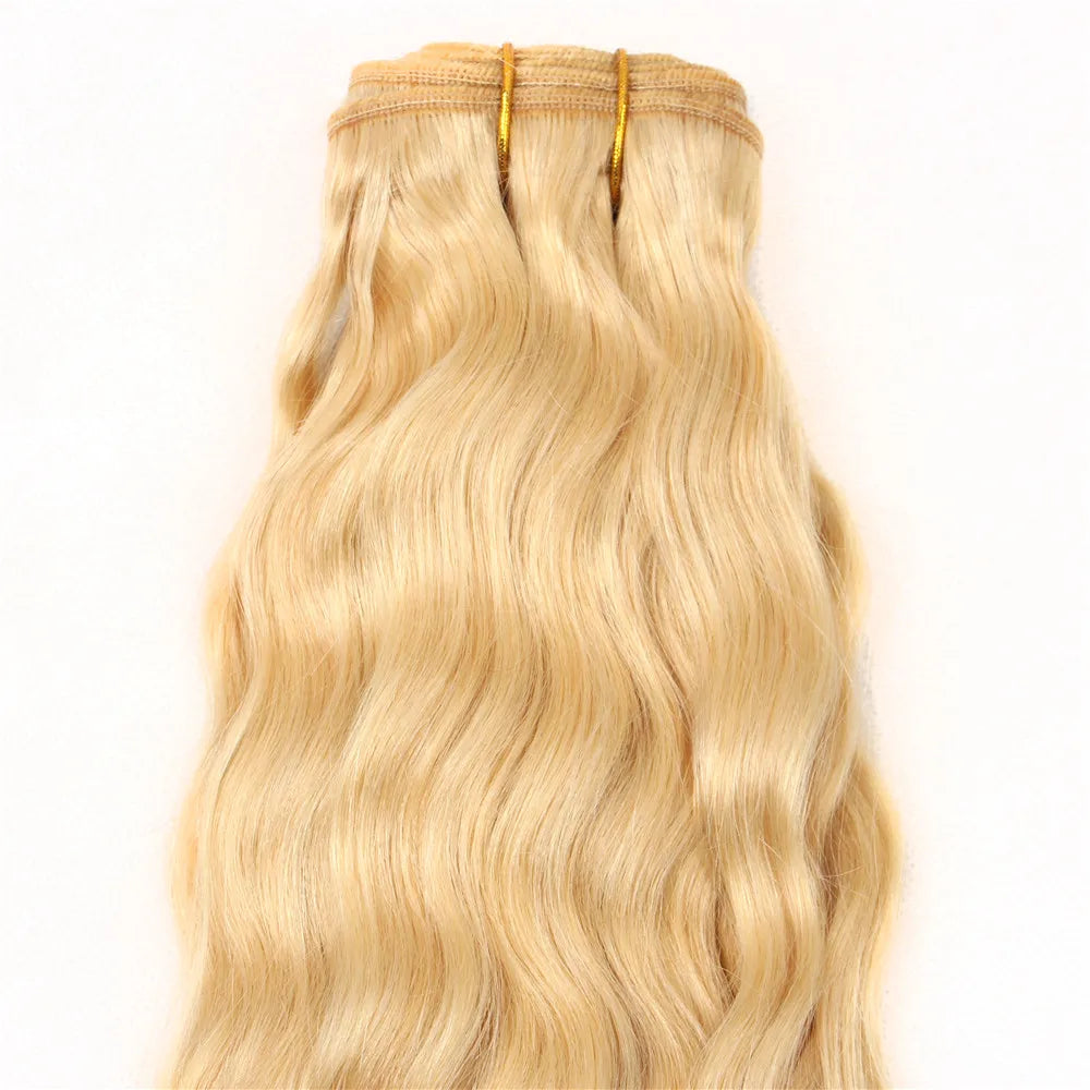 Hair Bundles. 40 Inches 613 Honey Blonde Water Wave Long Curly Bundles