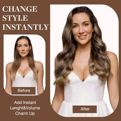 100% Straight Hair Clip-In Extensions