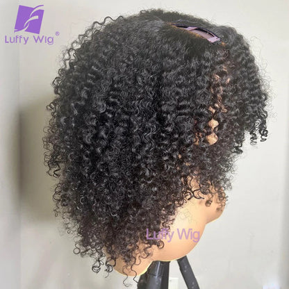 Tight Afro Kinky Curly V Part Wig