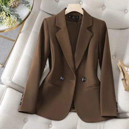 Red Coffee Apricot Ladies Jacket