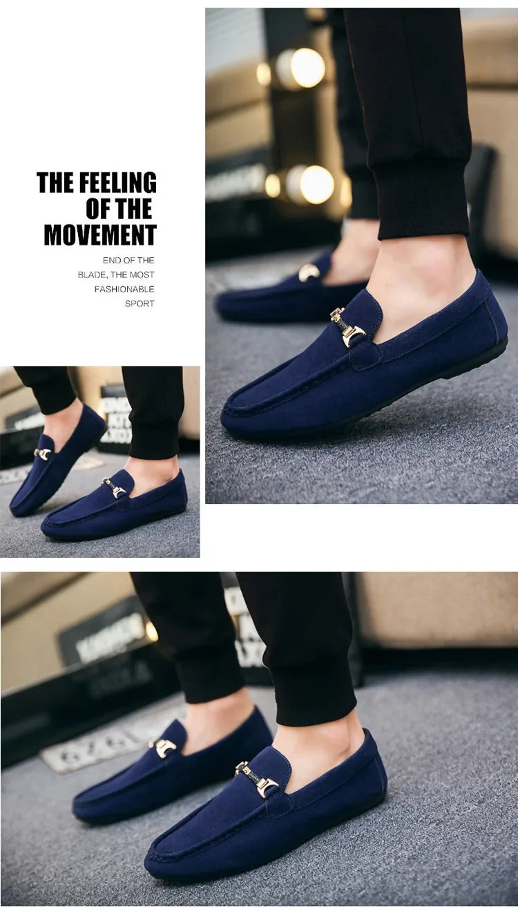 High Quality Slip-on Loafers for Men.
Summer Men Shoes Lightweight Flats Walking Shoes. Suede/Leather Soft Driving Moccasins