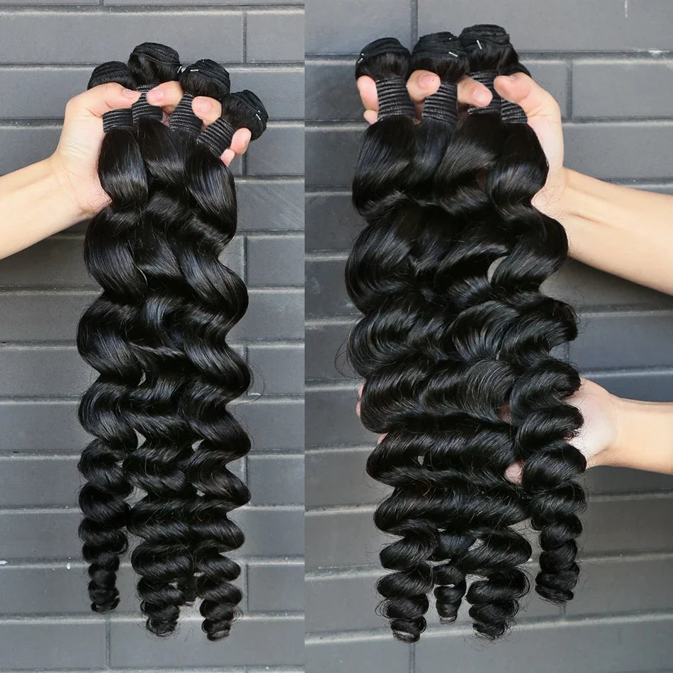 Human Hair. 30 32 40 Inches Double Weft Human Hair