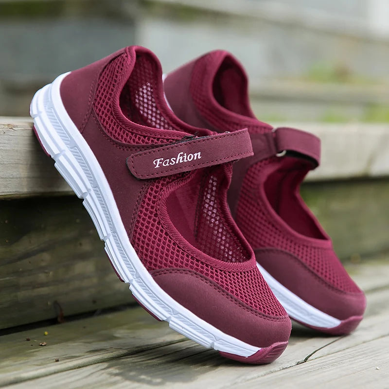 Fashion Breathable 2024 New Women's Sneakers Outdoor Comfortable Women Sneakers Mesh Fabric Ladies Shoes Female Footwear