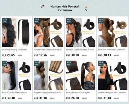 Ponytail Hair Extensions