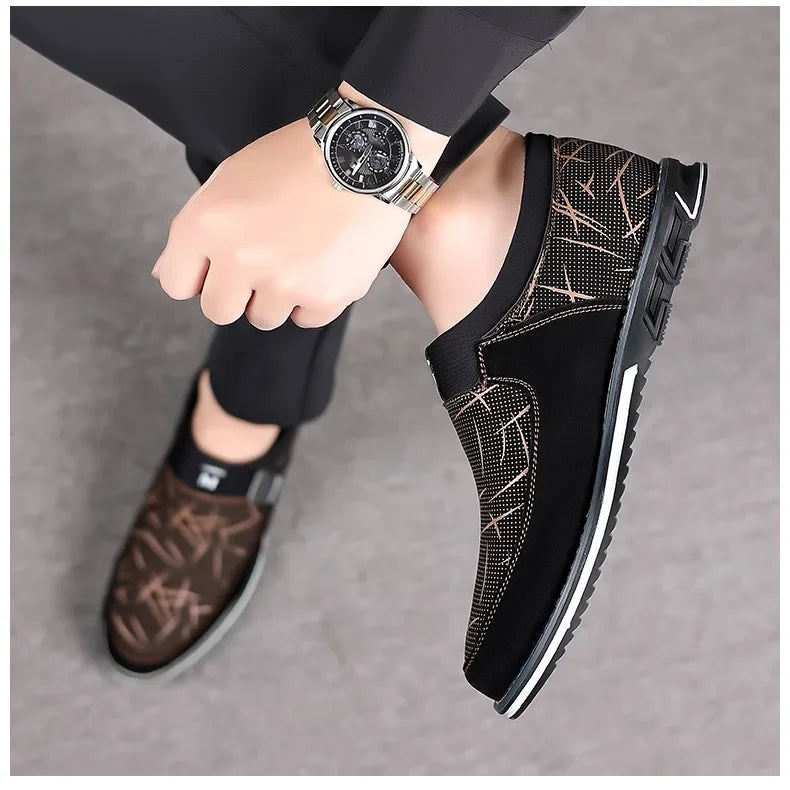 Black Casual Shoes for Men 
Classic Leather, Elegant, Mens Stylish Soft-soled Shoes. Business Lace-Up Office Men Shoes