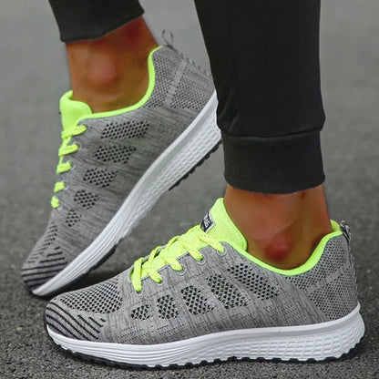 Fashion 2024 New Sneakers For Women Breathable Outdoor Plus Size Women Sneakers Mesh Fabric Lace Up Female Footwear Shoes Women