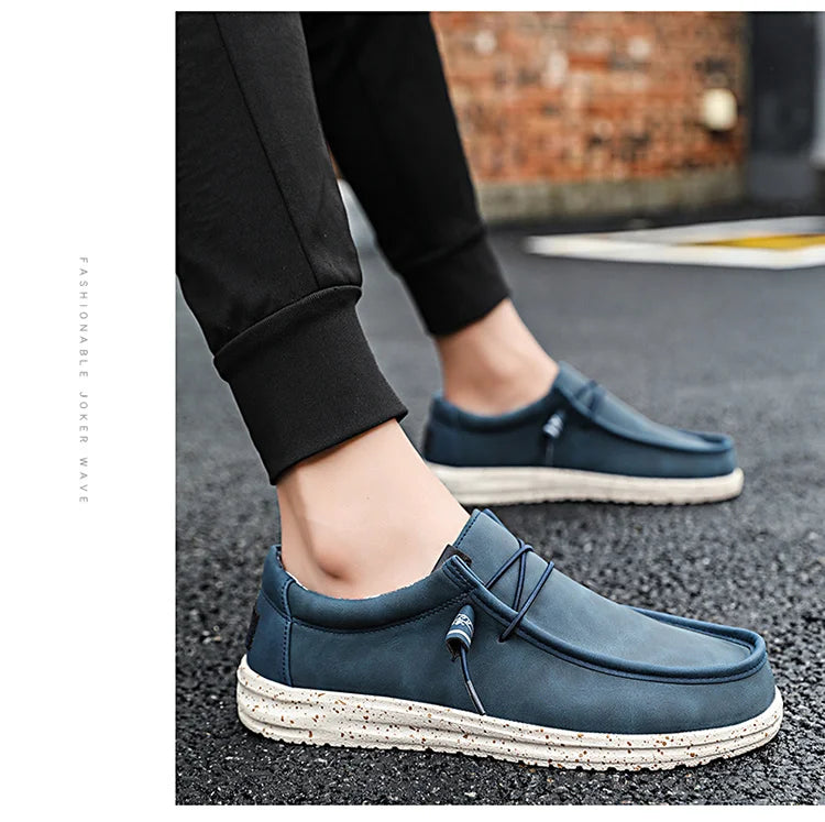 New Trend Autumn Blue Mens Loafers
Casual Comfortable Ultralight Elegant Men's Shoes Flats Mocasines Hombre