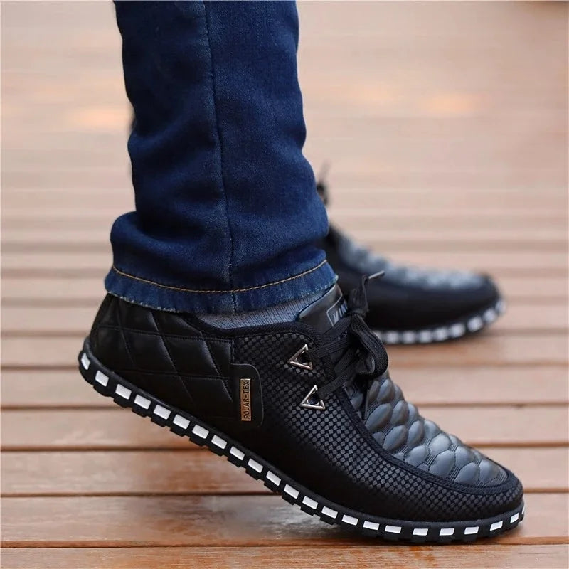 Breathable Light Weight White Sneakers. 
Driving Shoes, Autumn Men's Casual Shoes.