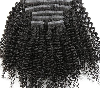 Clip-Ins Hair Extensions. Kinky Curly Clip In Hair Extensions