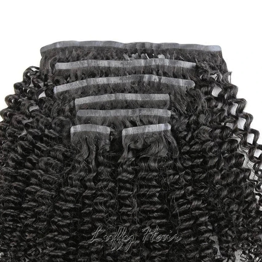 Clip-Ins Hair Extensions. Kinky Curly Clip In Hair Extensions