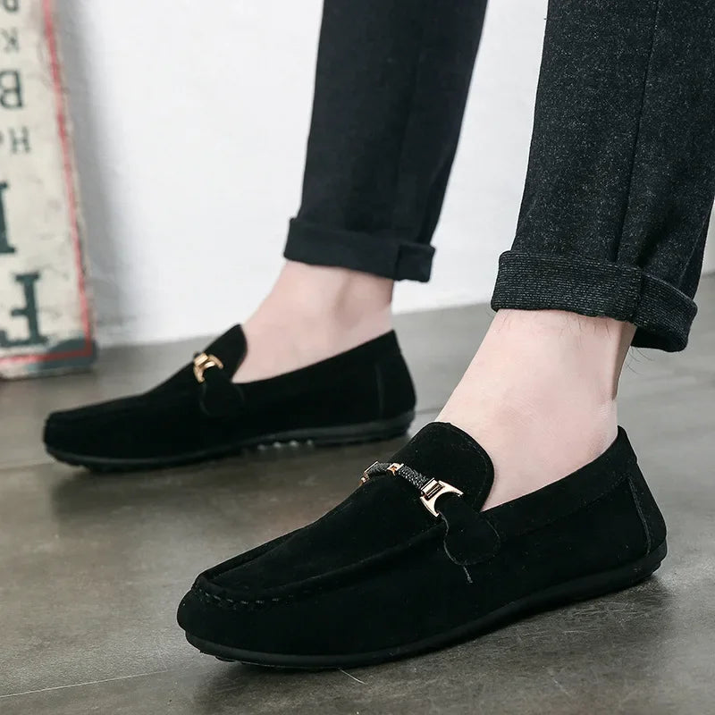 High Quality Slip-on Loafers for Men.
Summer Men Shoes Lightweight Flats Walking Shoes. Suede/Leather Soft Driving Moccasins