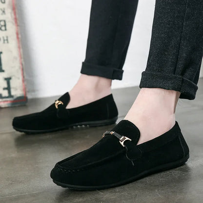 High Quality Slip-on Loafers for Men.
Summer Men Shoes Lightweight Flats Walking Shoes. Suede/Leather Soft Driving Moccasins