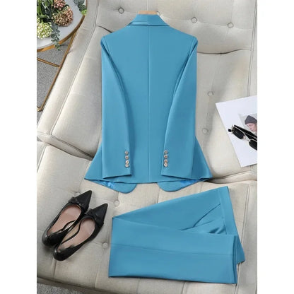 Blue Khaki Black Ladies Work Suit