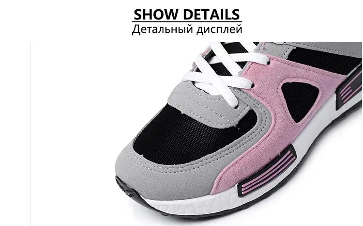 Female Casual Shoes Woman 2022 New Fashion Lace-up Sneakers Women Shoes Flat Breathable Mesh Ladies Shoes Women's Sneakers