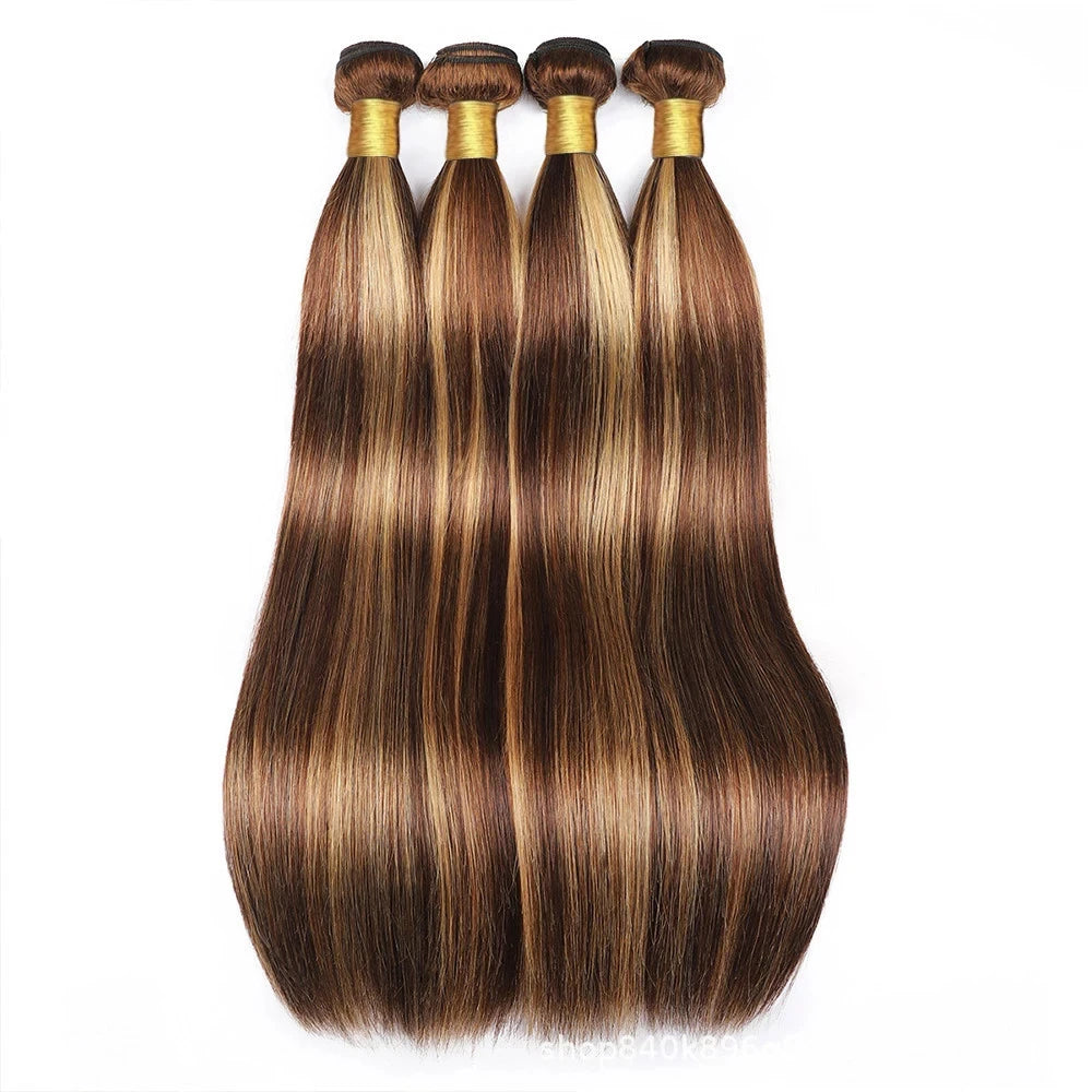 Human Hair. 30 Inch Human Hair Highlight Bundles