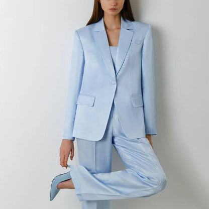 Summer Solid Women Suits