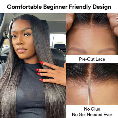 5x5 Hd Pre Cut Pre Plucked Lace Closure Wig