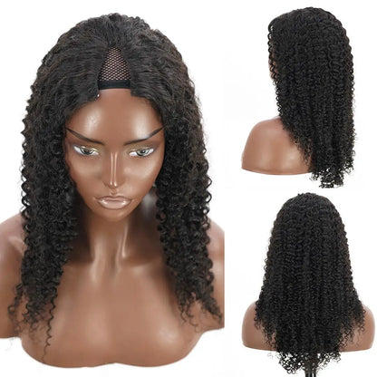 Kinky Curly V Part Wig