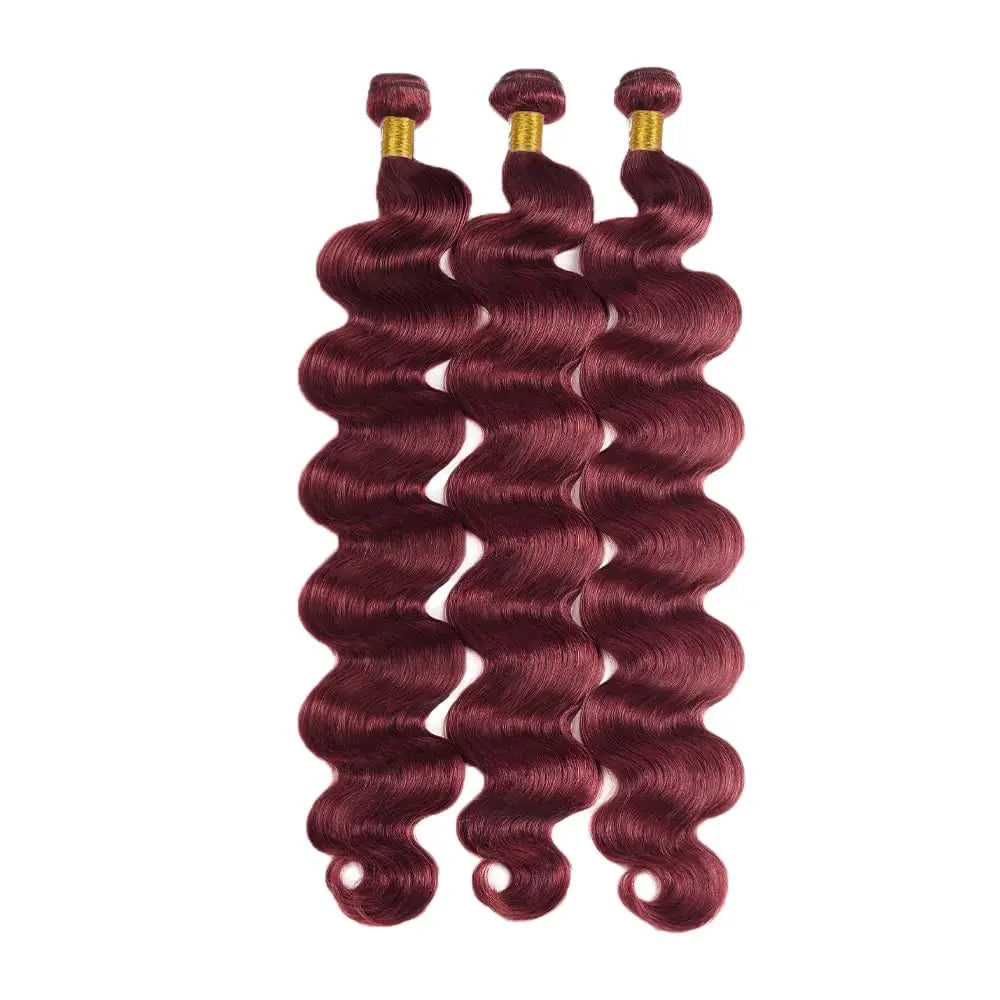 Hair Bundles. Brazilian Red Color Human Hair Bundles