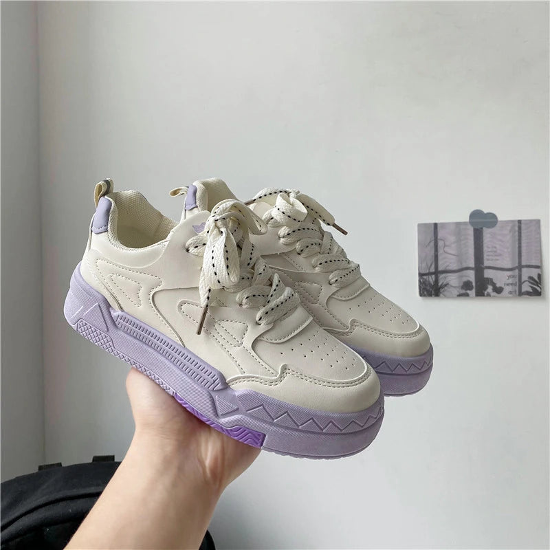 Purple Fashion Casual Woman Sneakers