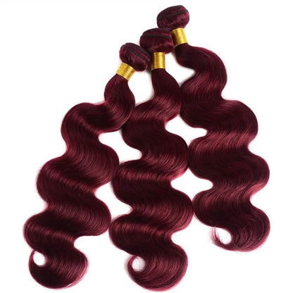 Hair Bundles. Brazilian Red Color Human Hair Bundles