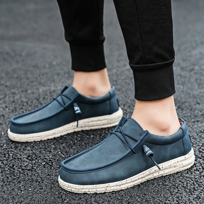 New Trend Autumn Blue Mens Loafers
Casual Comfortable Ultralight Elegant Men's Shoes Flats Mocasines Hombre