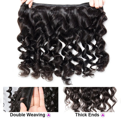 Human Hair. 30 32 40 Inches Double Weft Human Hair