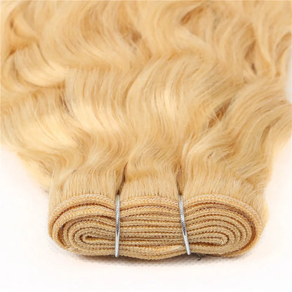 Hair Bundles. 40 Inches 613 Honey Blonde Water Wave Long Curly Bundles