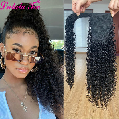 Brazilian Curly Paste Pony Tail Extensions