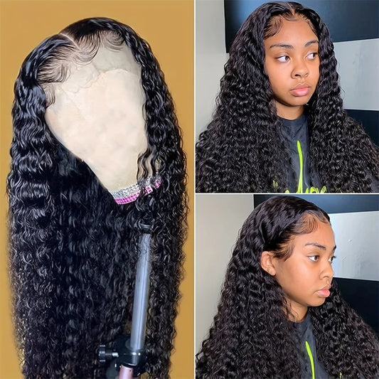 Human Hair Curly Wig For Women