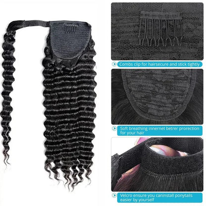 Kinky Tail Clip In Hair Extensions