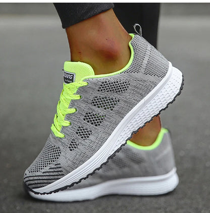 Fashion 2024 New Sneakers For Women Breathable Outdoor Plus Size Women Sneakers Mesh Fabric Lace Up Female Footwear Shoes Women