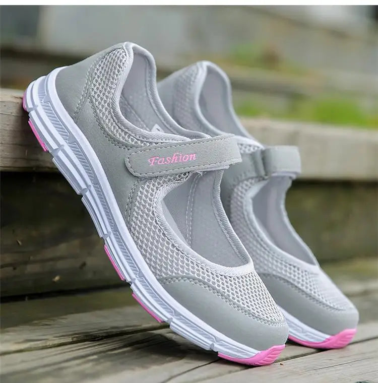 Fashion Breathable 2024 New Women's Sneakers Outdoor Comfortable Women Sneakers Mesh Fabric Ladies Shoes Female Footwear