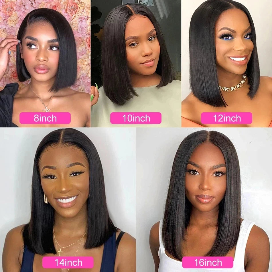 180 High Density Lace Wigs 13x4 Short Bob