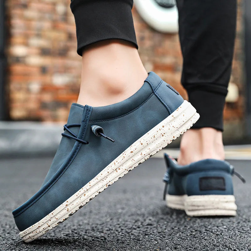 New Trend Autumn Blue Mens Loafers
Casual Comfortable Ultralight Elegant Men's Shoes Flats Mocasines Hombre